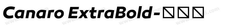 Canaro ExtraBold字体转换